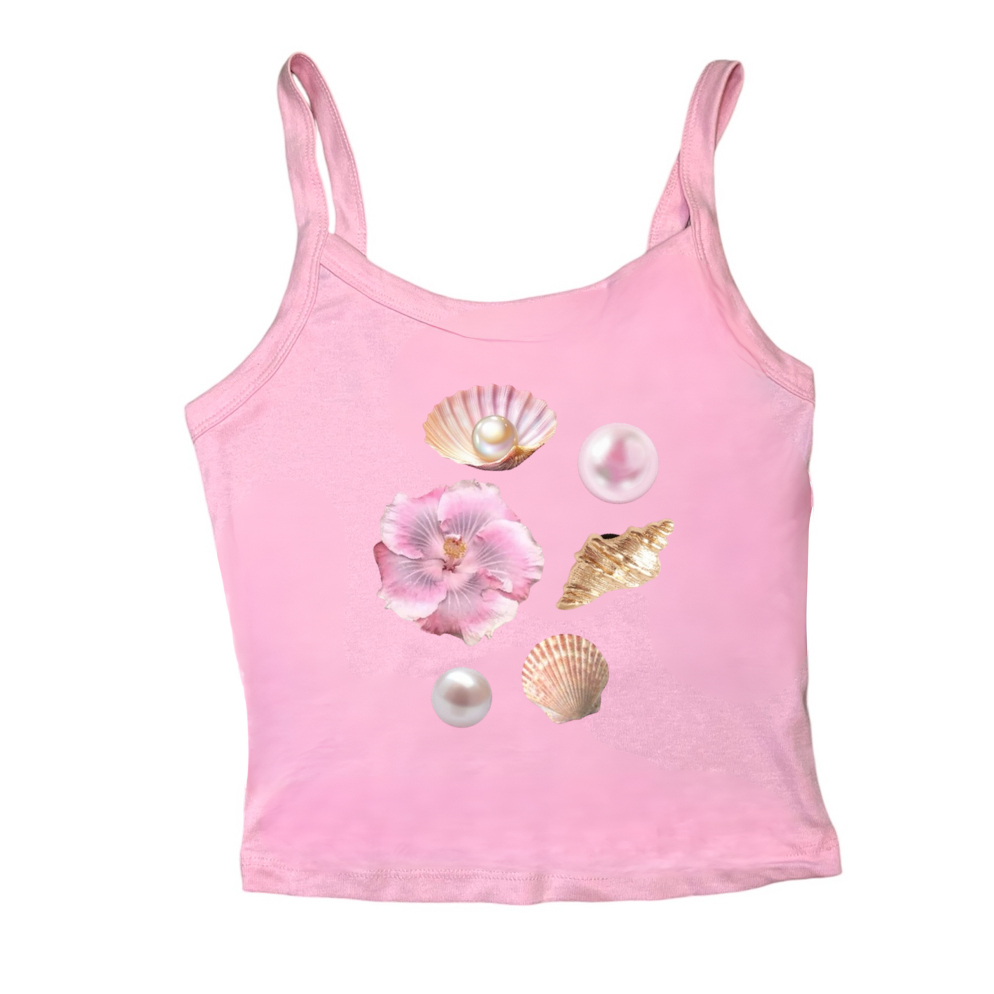 Seashell Pearls Tank