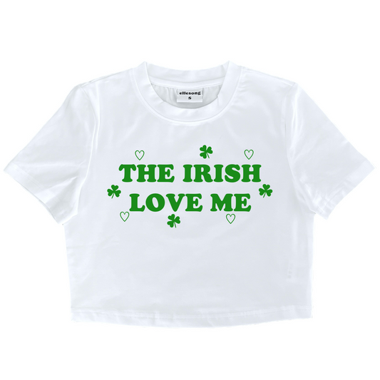 The Irish Love Me White Baby Tee