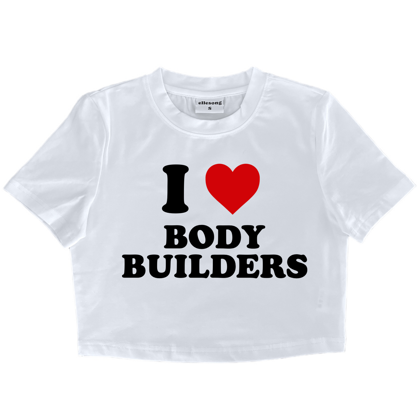 I Heart Body Builders Baby Tee