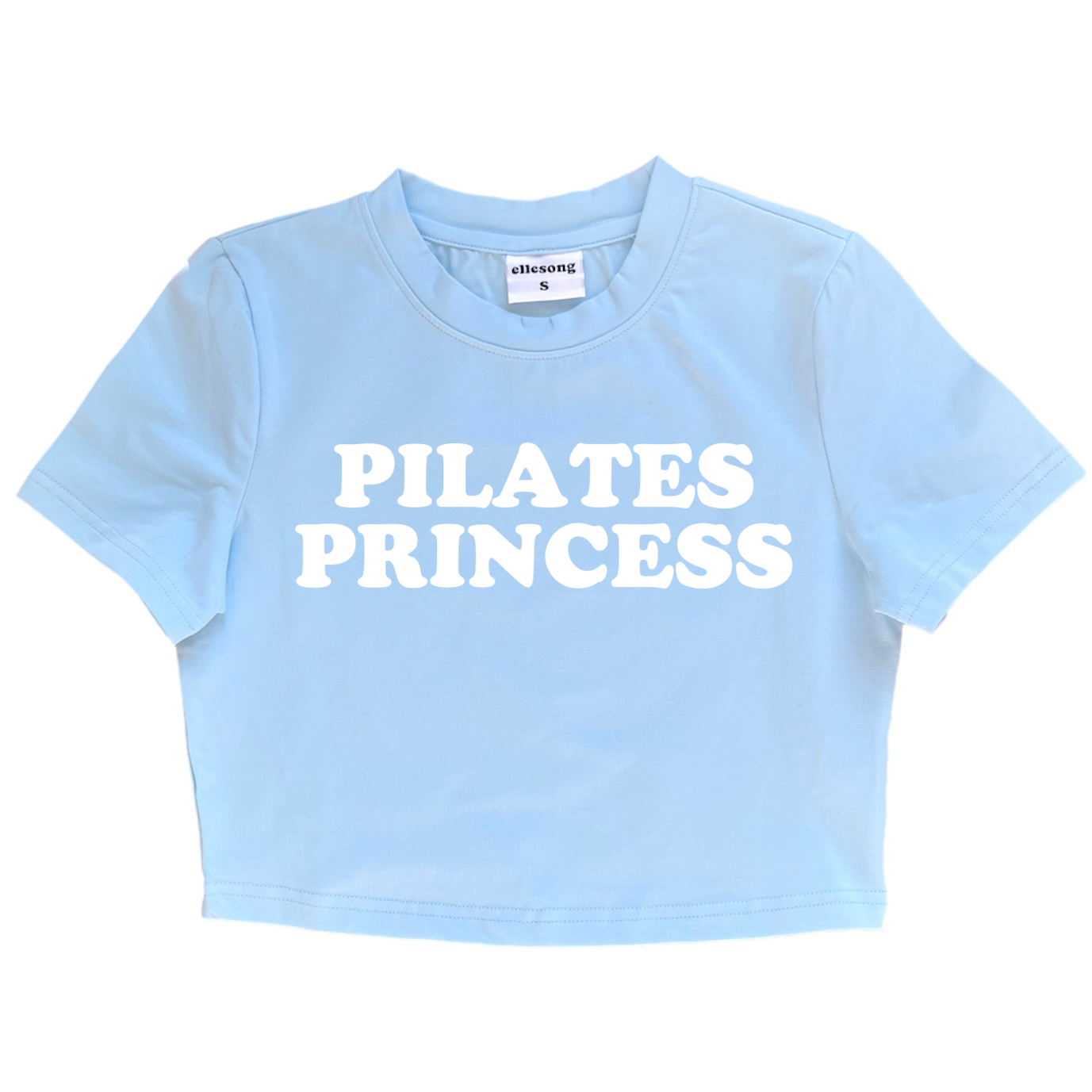 Pilates Princess Blue Baby Tee