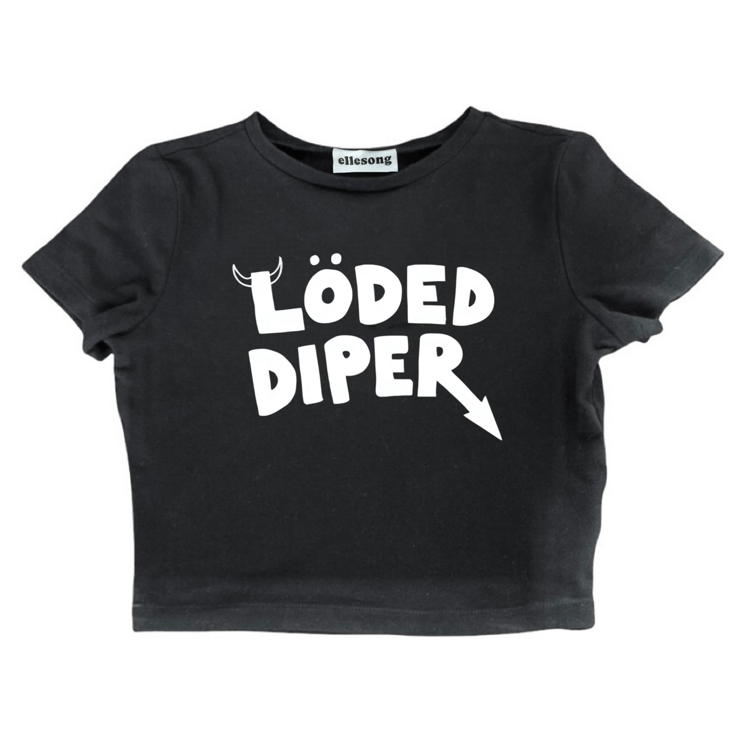 Loded Diper Black Baby Tee