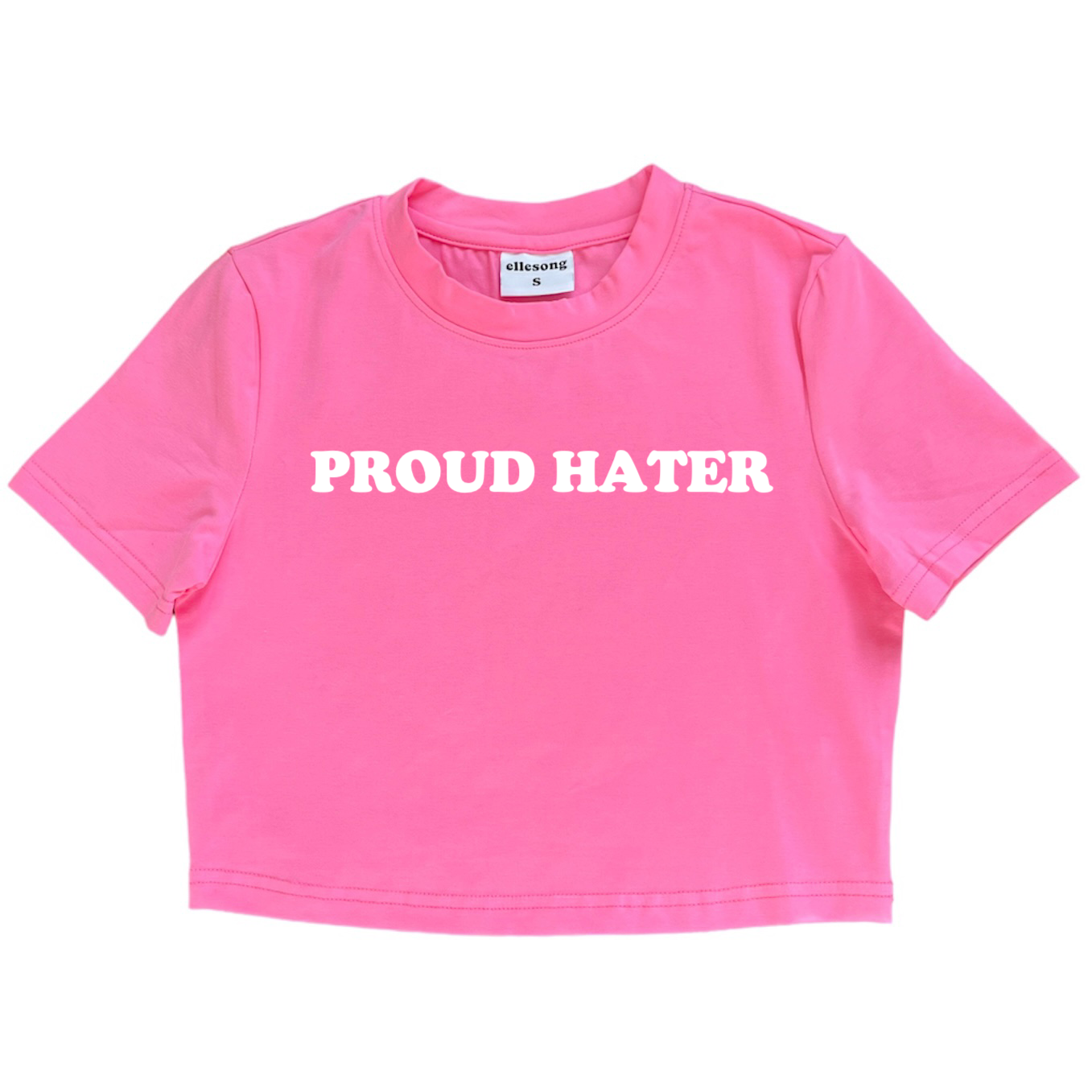 Proud Hater Pink Baby Tee