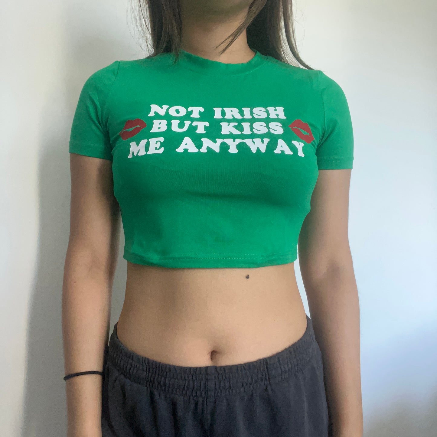 Not Irish But Kiss Me Anyway Baby Tee