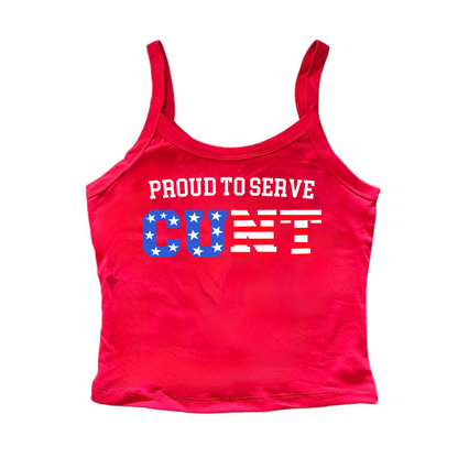 Proud To Serve Red Tank