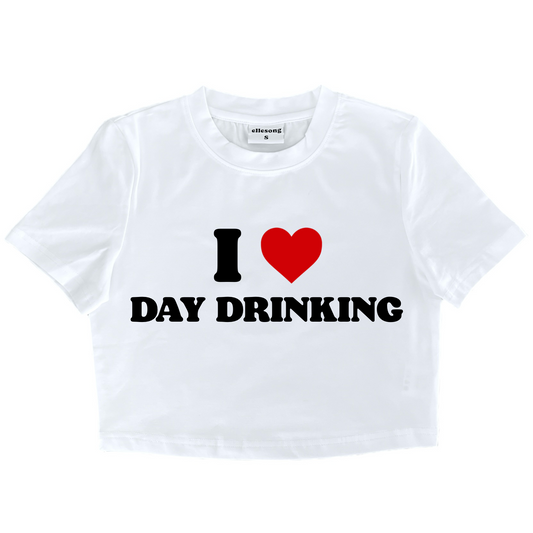 I Heart Day Drinking Baby Tee