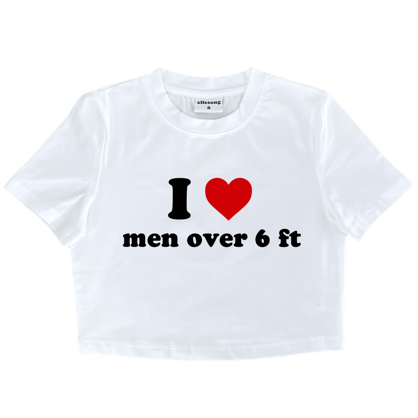 I Heart Men Over 6 Feet Baby Tee