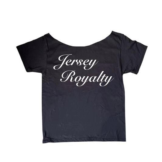 Jersey Royalty Off The Shoulder Tee