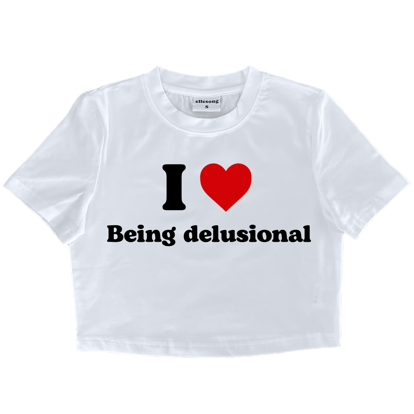 I Heart Being Delusional Baby Tee