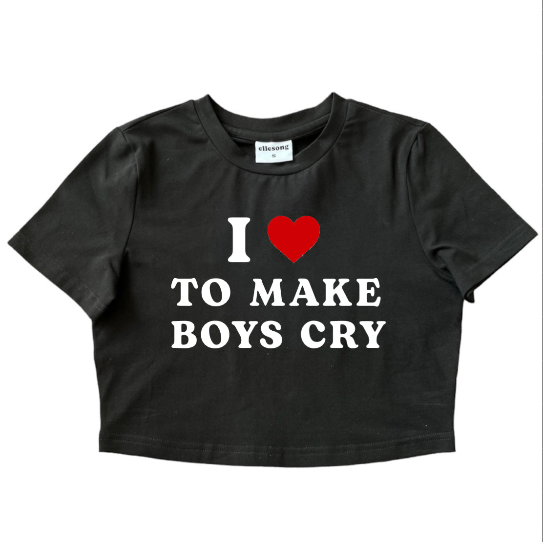 I Heart To Make Boys Cry Baby Tee
