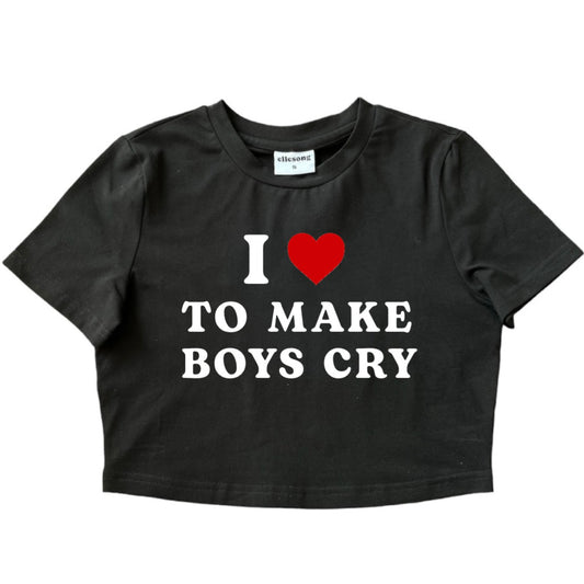 I Heart To Make Boys Cry Baby Tee