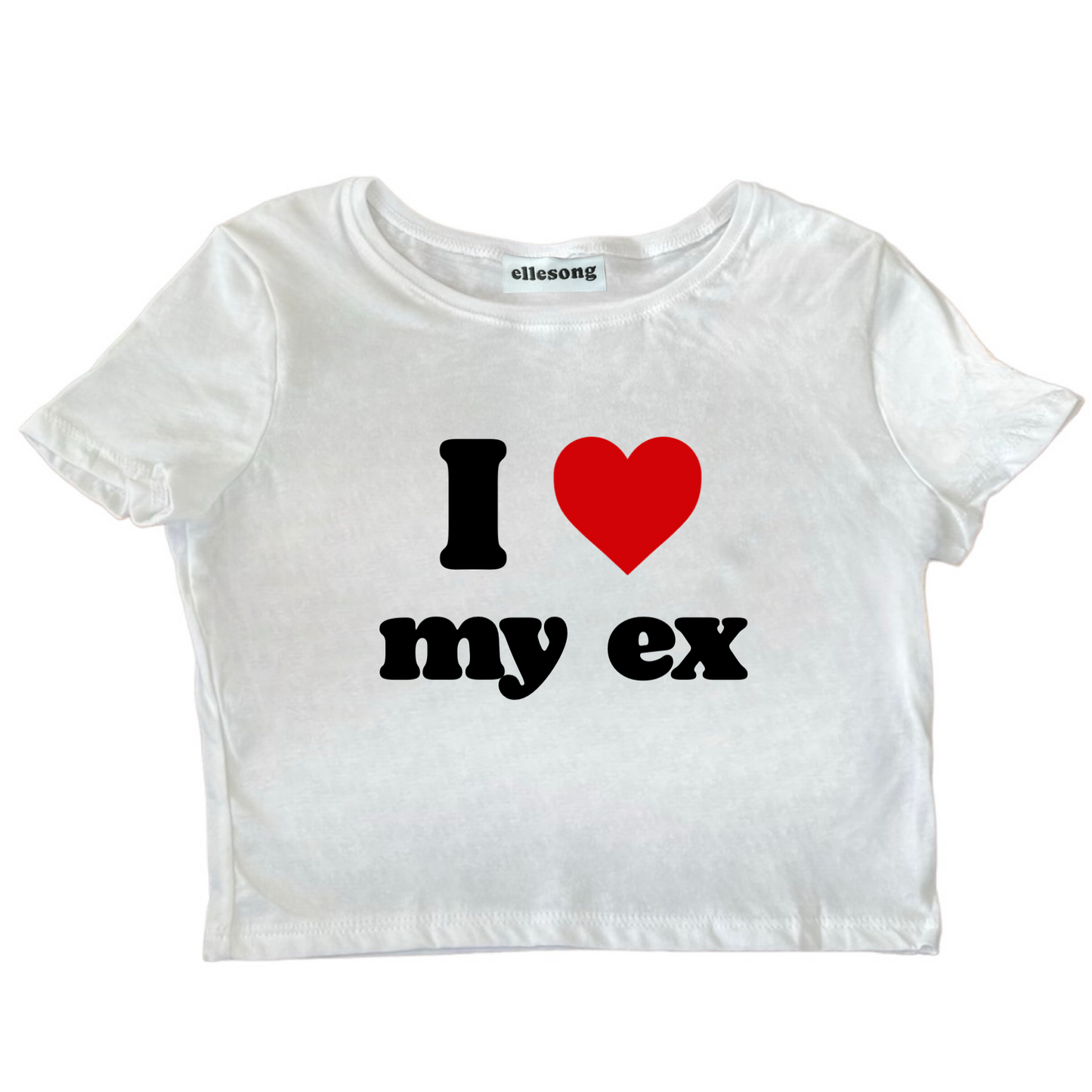 I Love My Ex Baby Tee - SIZE L