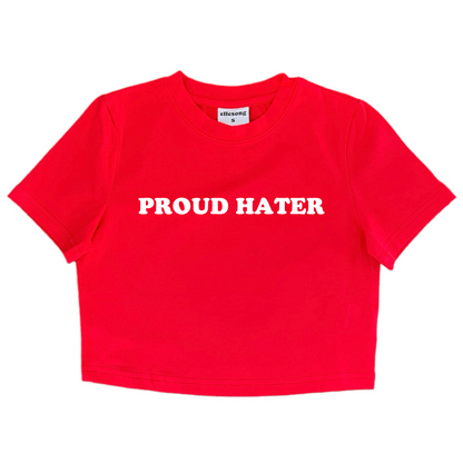 Proud Hater Red Baby Tee