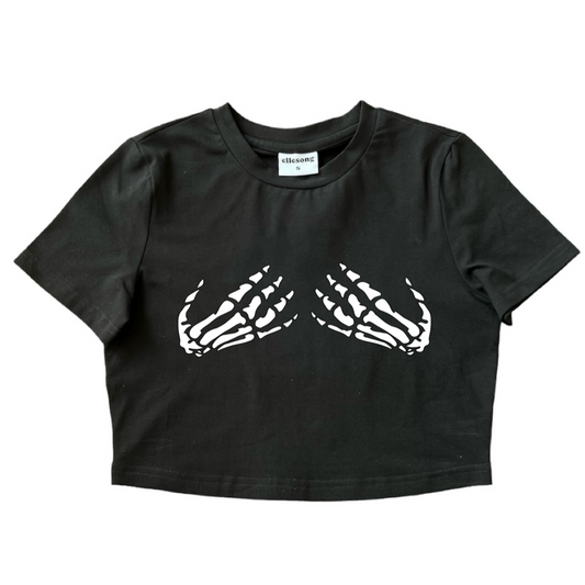 Skeleton Hands Baby Tee