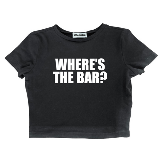 Where’s The Bar Baby Tee - SIZE XL