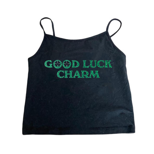 Good Luck Charm Black Cami Tank