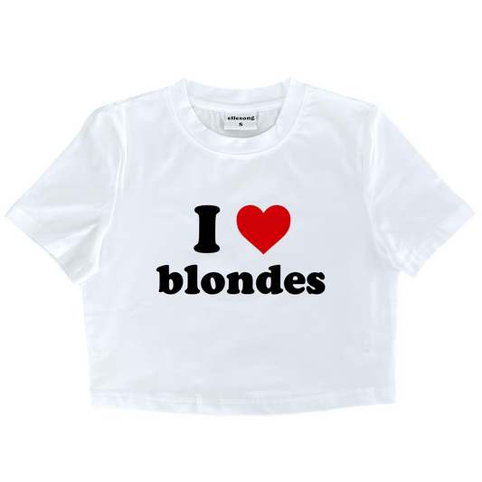 I Heart Blondes Baby Tee