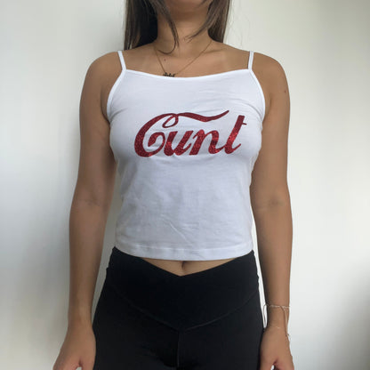 Cunt White Tank Top