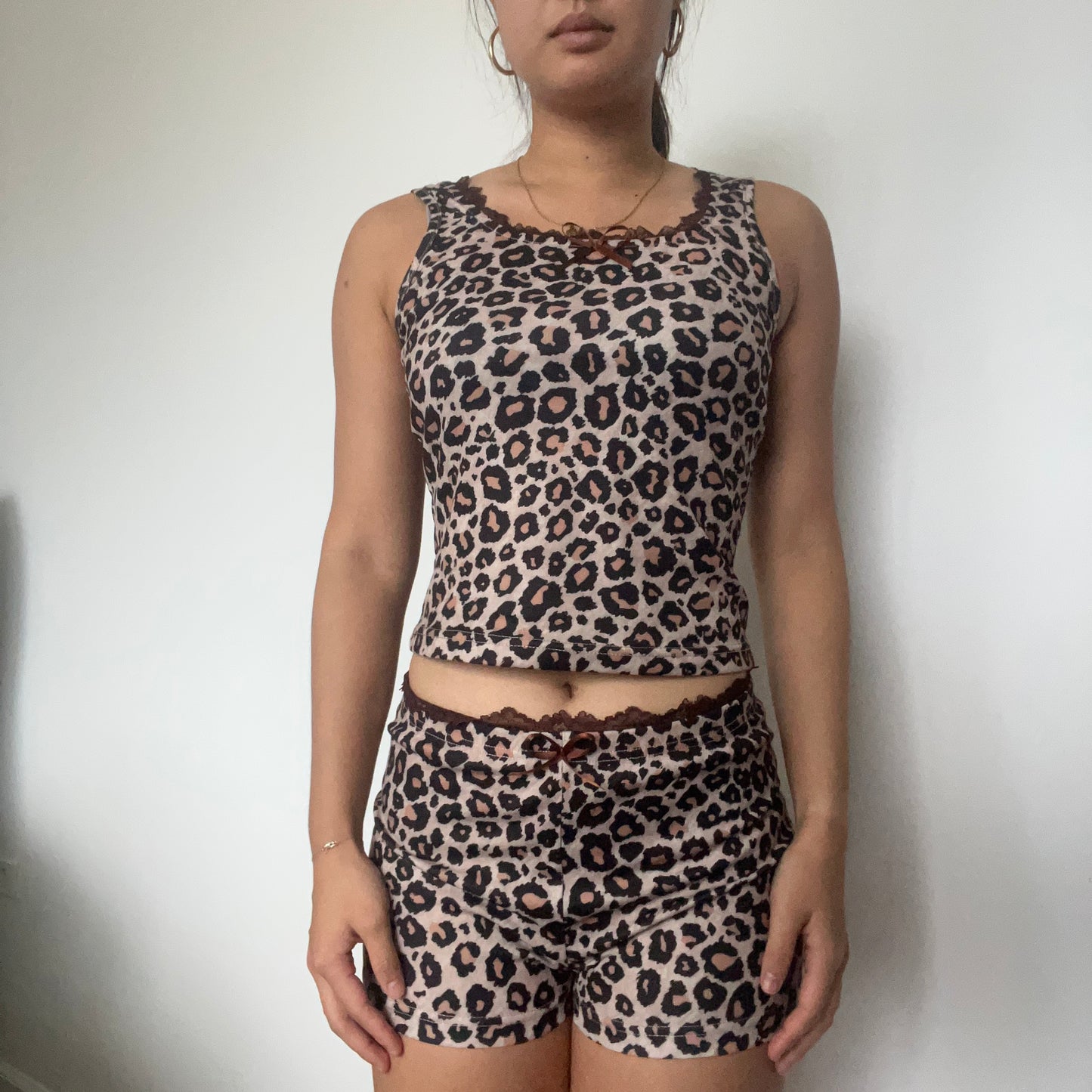 Leopard Pajama Lace Set SAMPLE - SIZE S