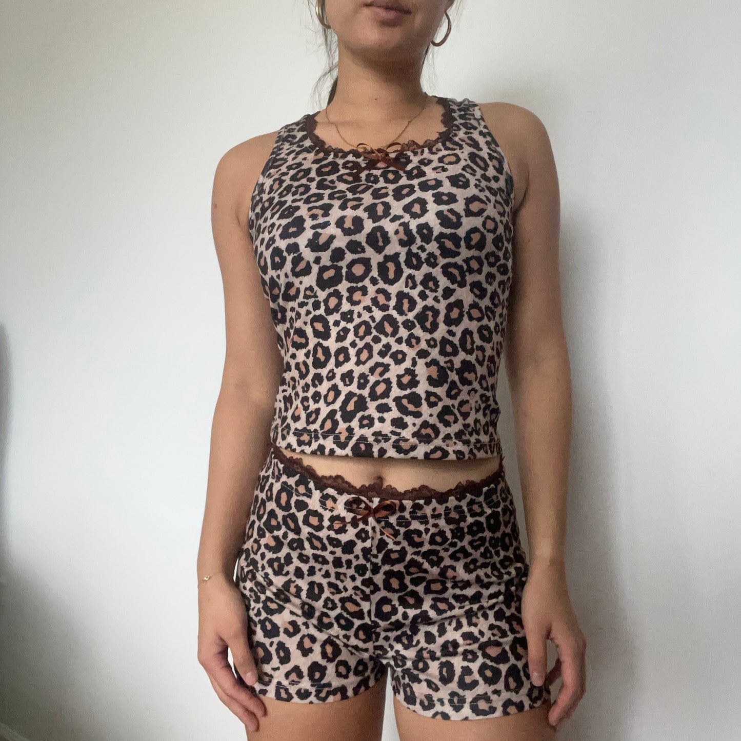 Leopard Pajama Lace Set SAMPLE - SIZE S