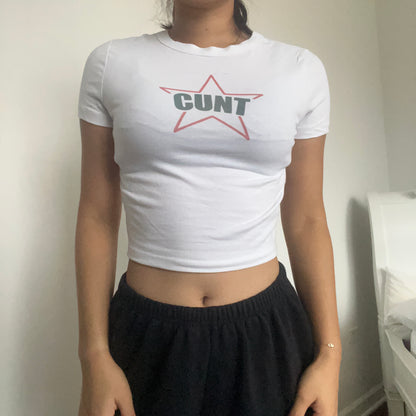 CUNT Star Baby Tee - SIZE S