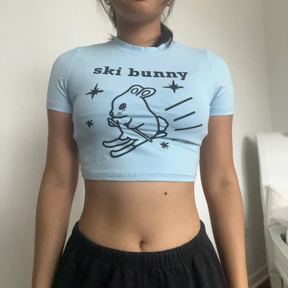 Ski Bunny Baby Tee - SIZE S