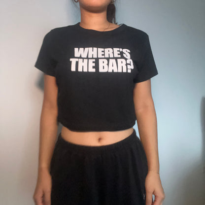 Where’s The Bar Baby Tee - SIZE XL