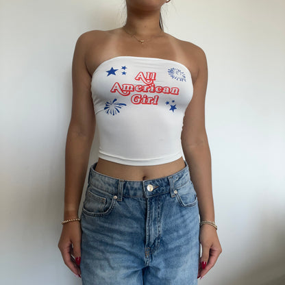 All American Girl Tube Top - SIZE XS