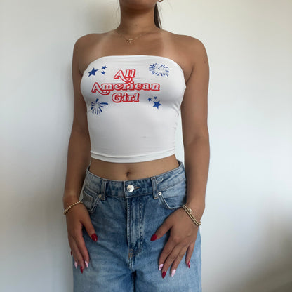 All American Girl Tube Top - SIZE XS