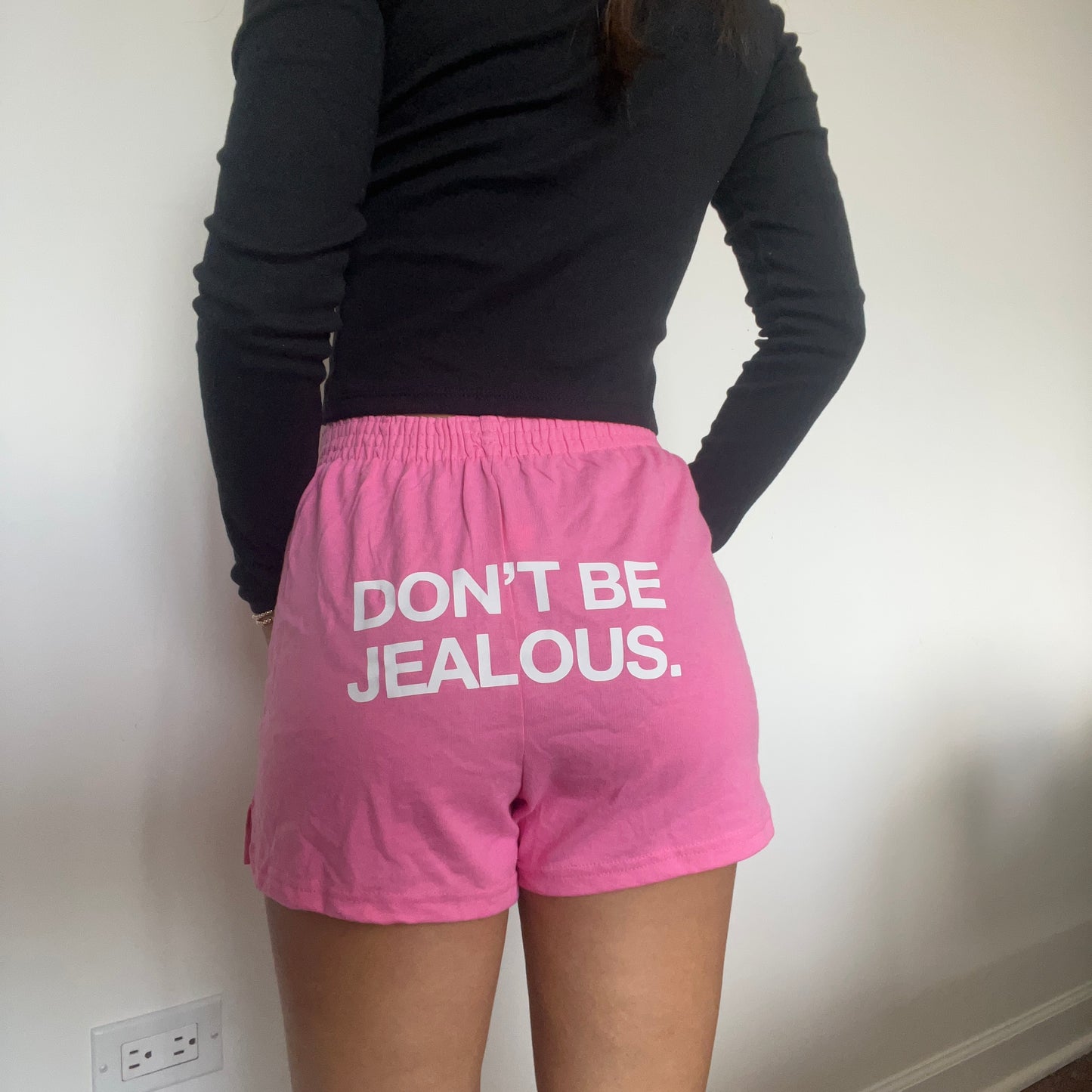 Don't Be Jealous Pink Shorts - SIZE S