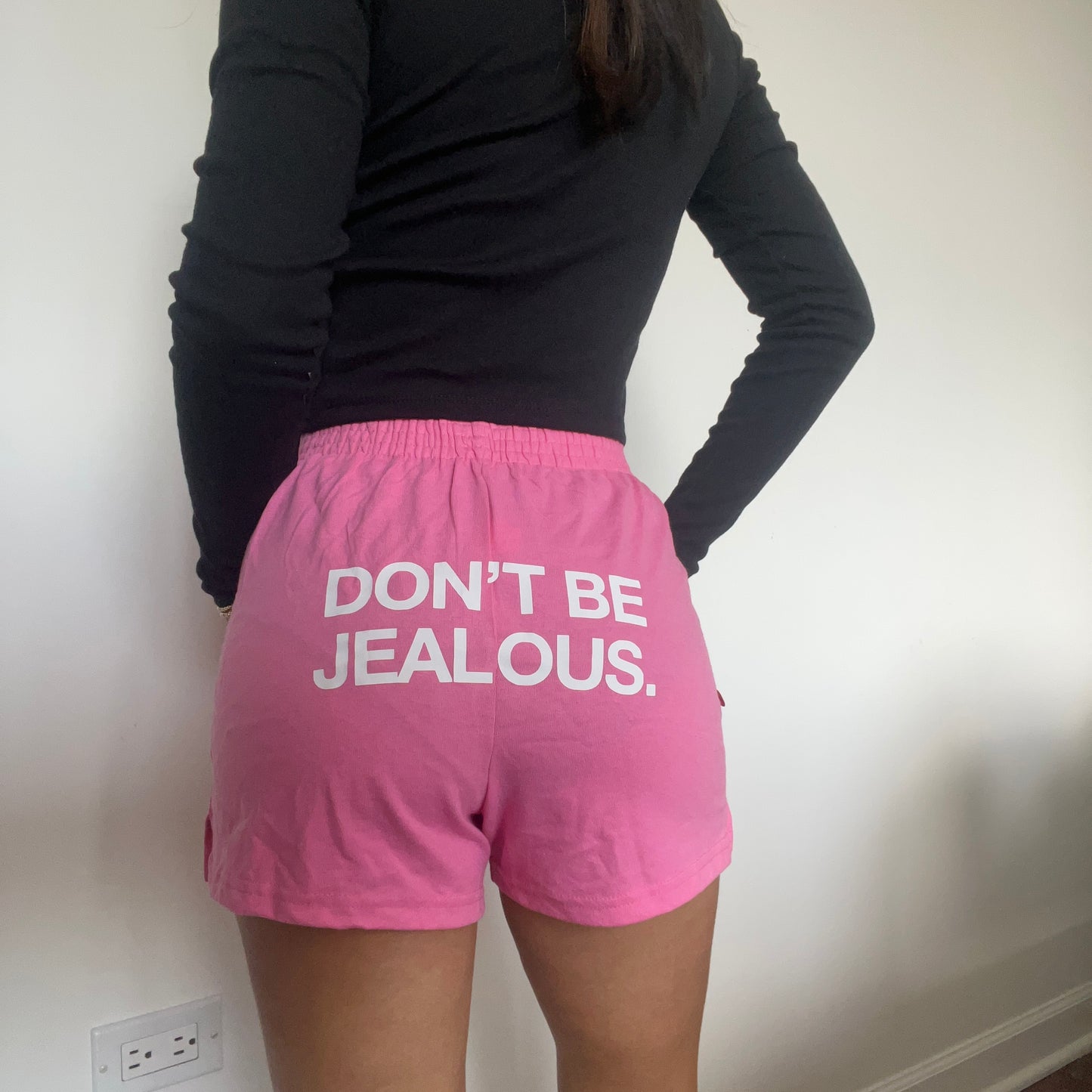 Don't Be Jealous Pink Shorts - SIZE S